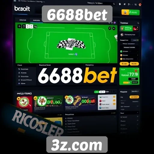 Interface e usabilidade do site 6688bet